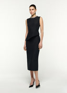 Asymetric Peplum Midi Dress by Roland Mouret at Andrews