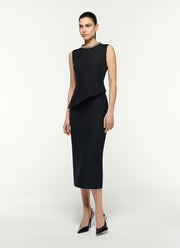 Asymetric Peplum Midi Dress by Roland Mouret at Andrews
