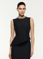 Asymetric Peplum Midi Dress by Roland Mouret at Andrews