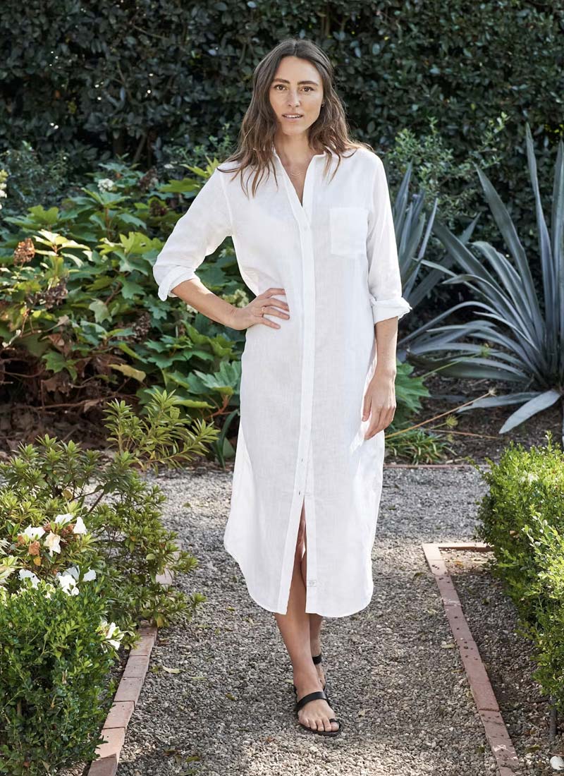Frank & Eileen Rory Lived-In Linen Shirt Dress