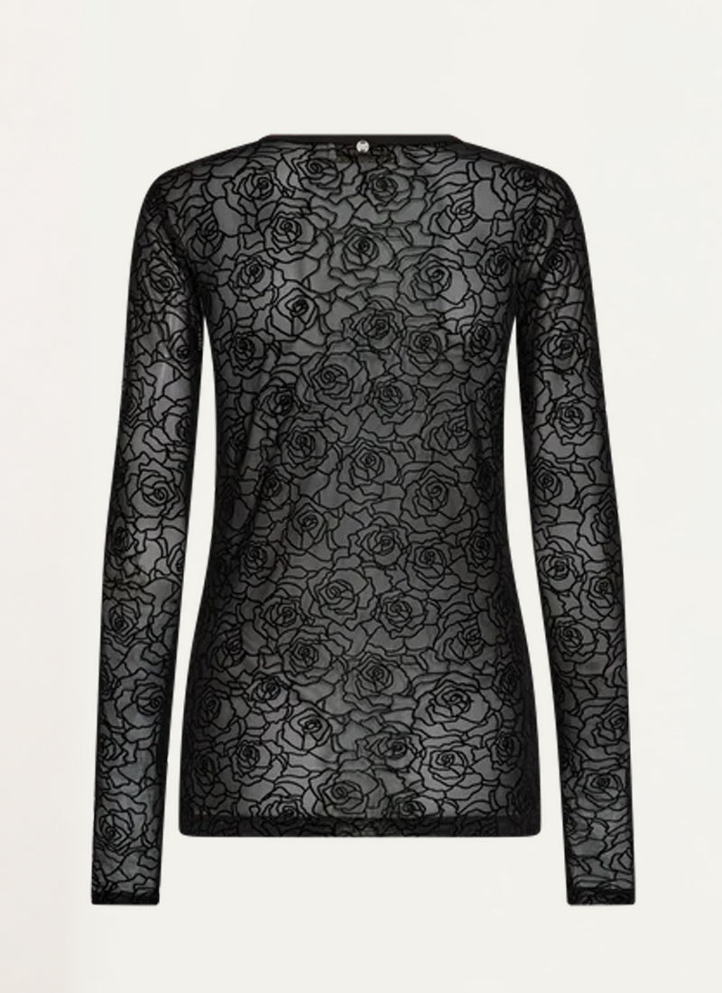 Rose Mesh Top