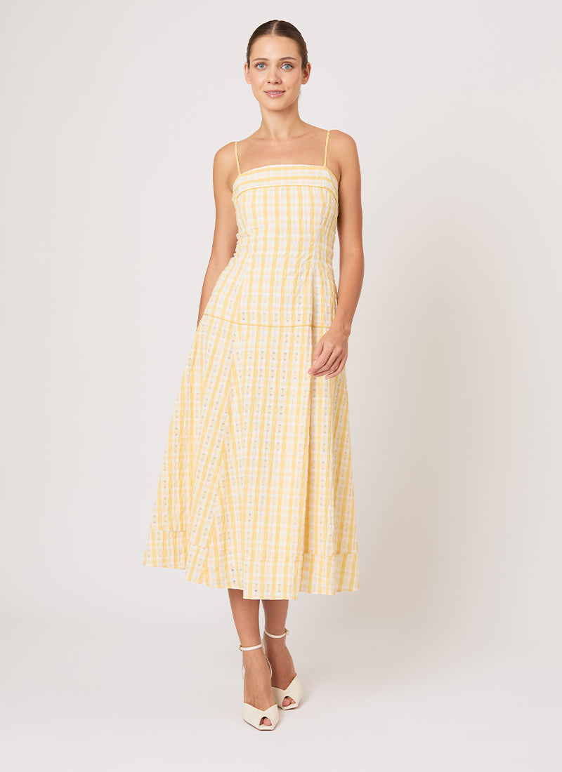 Rosie Assoulin Drop Me A Note Midi Dress