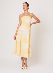 Rosie Assoulin Drop Me A Note Midi Dress
