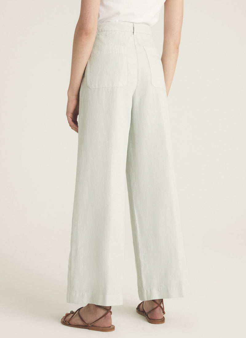 Rosso35 Linen Wide Leg Trouser