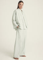 Rosso35 Linen and Cotton-Blend Wide Leg Trouser