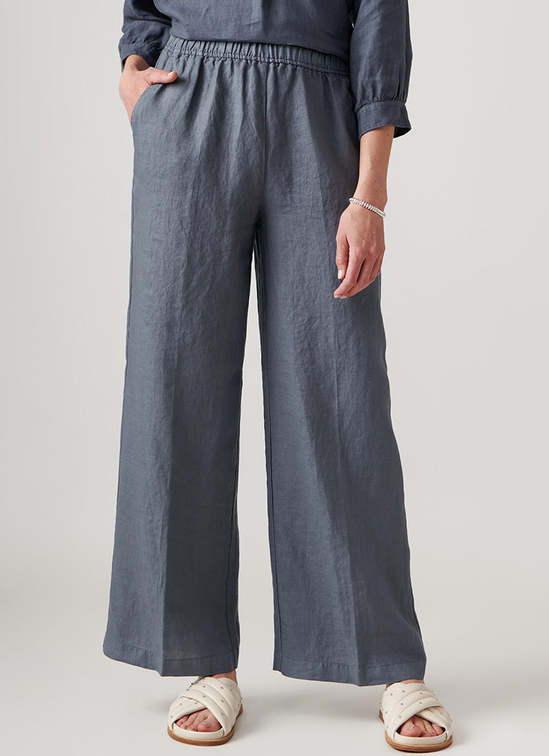 Rosso35 Pull-On Linen Pant