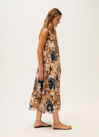 Rosso35 Printed Cotton Voile Sleeveless Dress