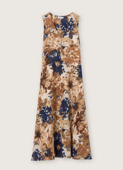 Rosso35 Printed Cotton Voile Sleeveless Dress