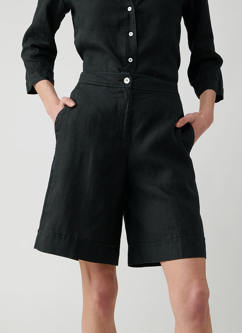 Rosso35 Linen Bermuda Shorts