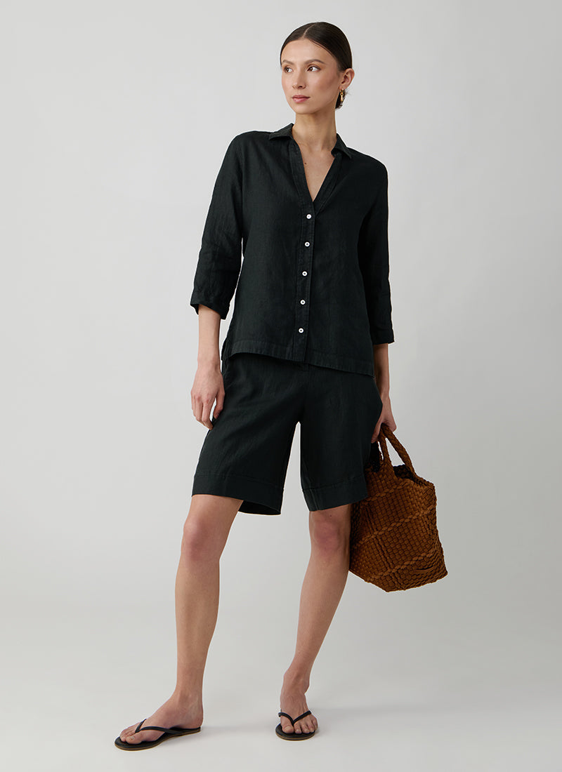 Rosso35 Linen Bermuda Shorts