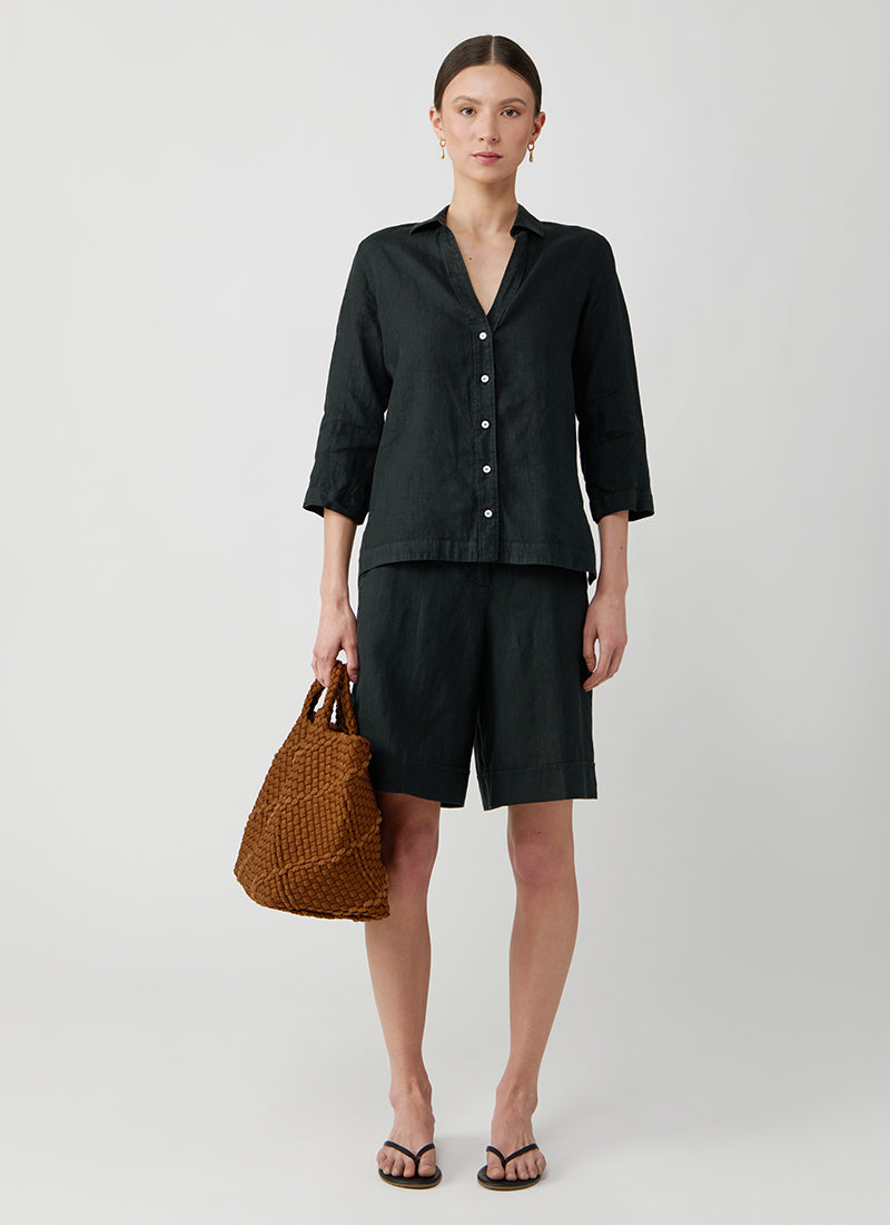 Rosso35 Linen Bermuda Shorts