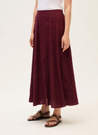 Rosso35 Linen Midi Skirt