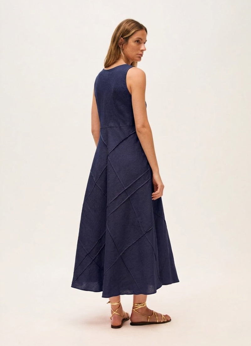 Rosso35 Linen Midi Tank Dress
