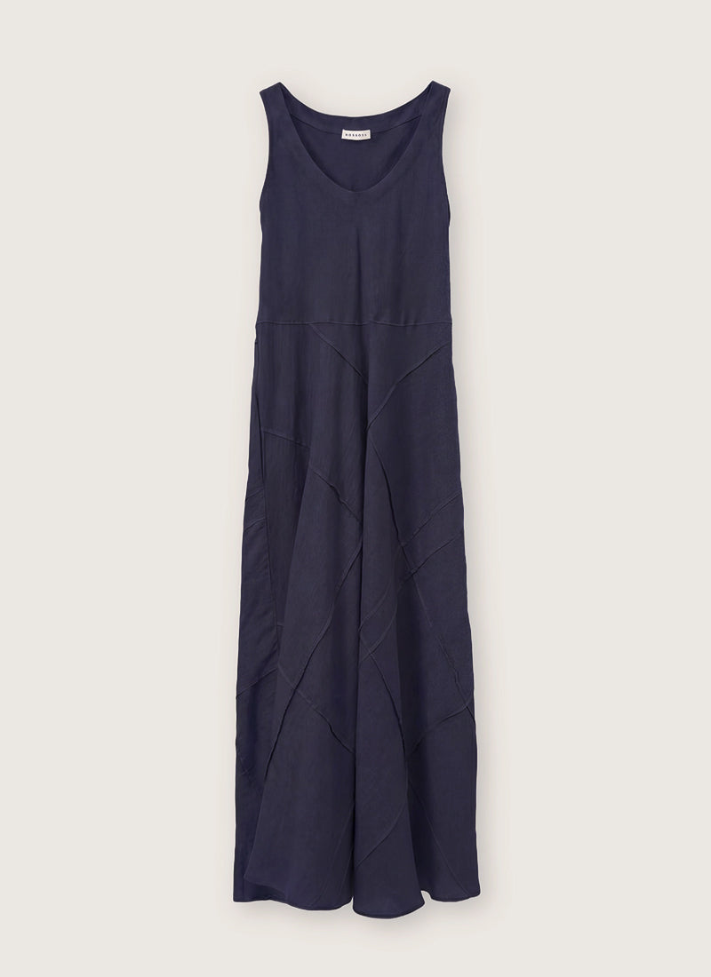 Linen Midi Tank Dress by Rosso35