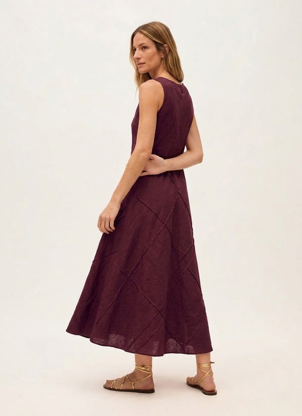 Rosso35 Linen Midi Tank Dress