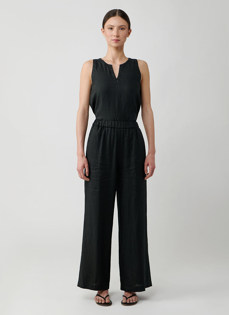 Rosso35 Linen Wide Leg Pant