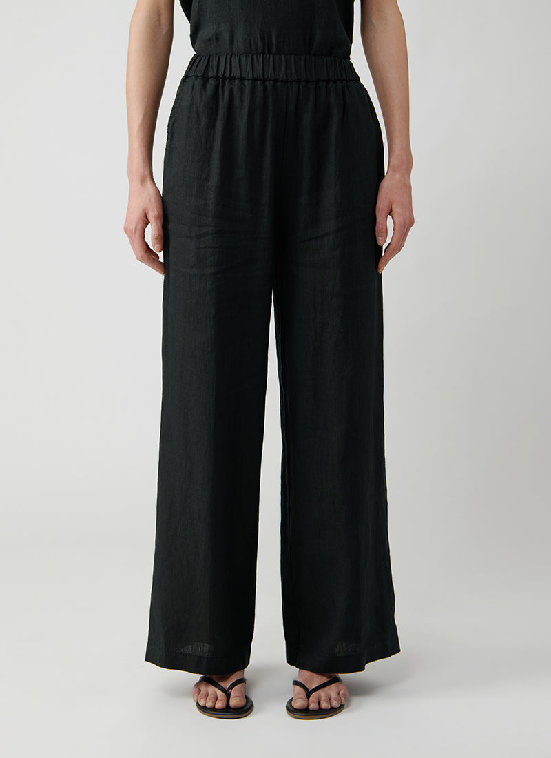 Rosso35 Linen Wide Leg Pant