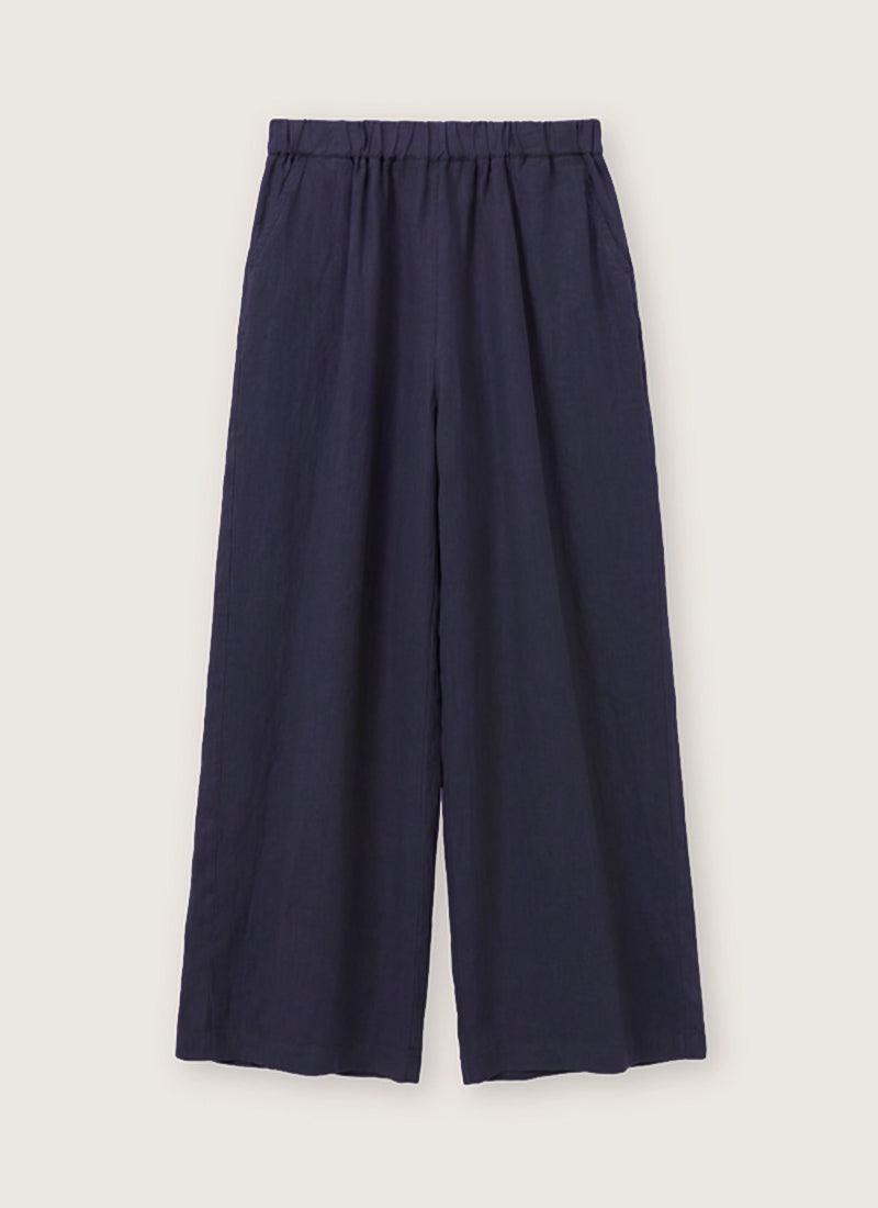 Linen Wide Leg Trousers by Rosso35