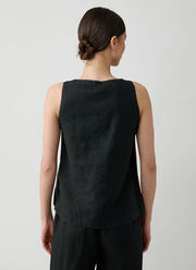 Rosso35 Sleeveless Linen Top