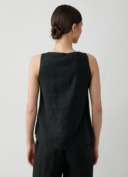 Rosso35 Sleeveless Linen Top