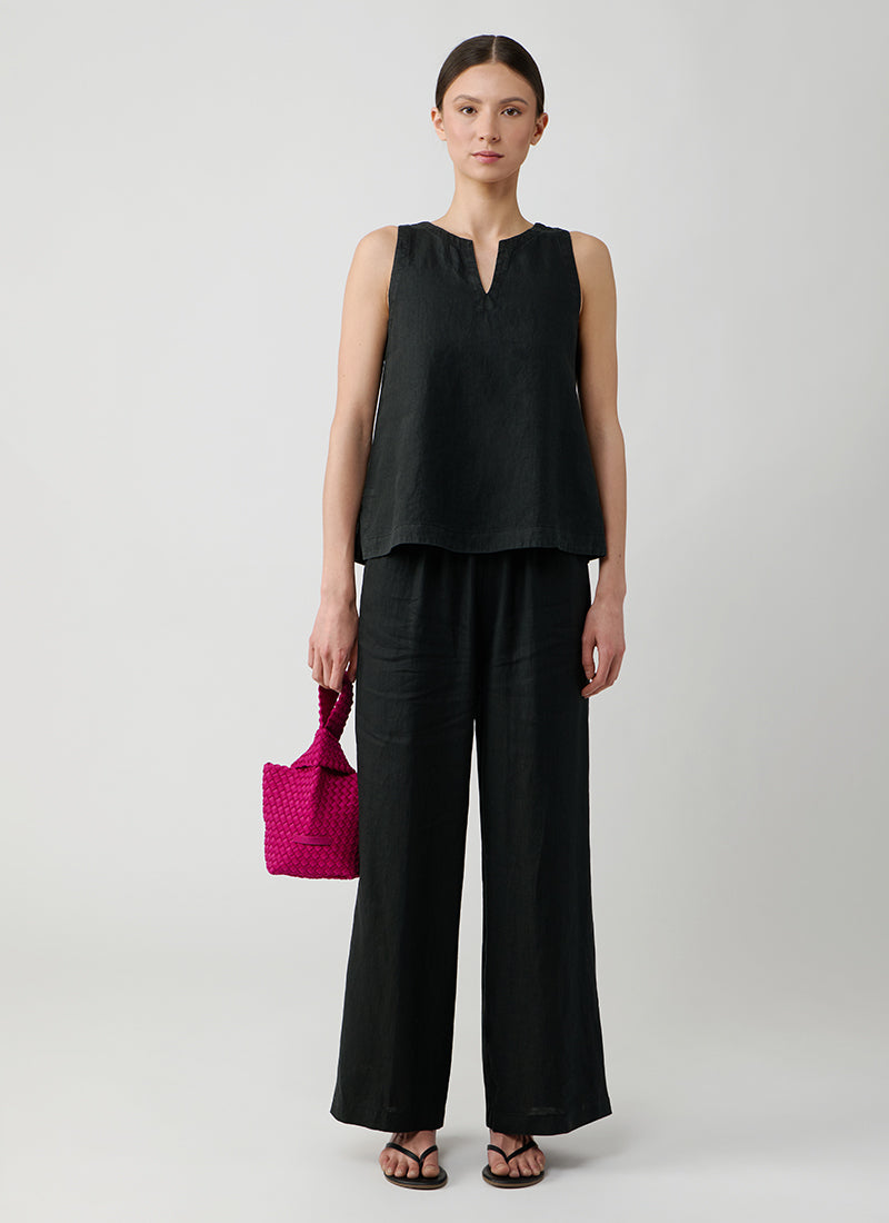 Rosso35 Sleeveless Linen Top