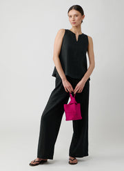 Rosso35 Sleeveless Linen Top