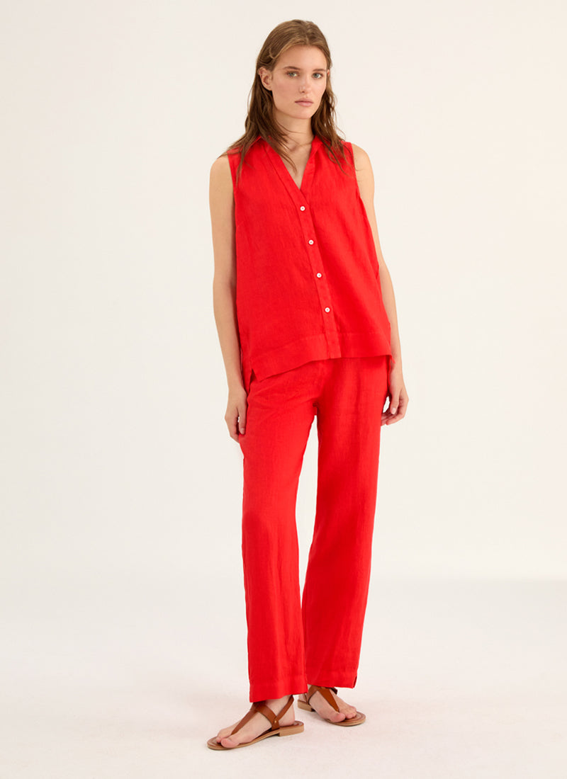 Rosso35 Sleeveless Button Up Shirt