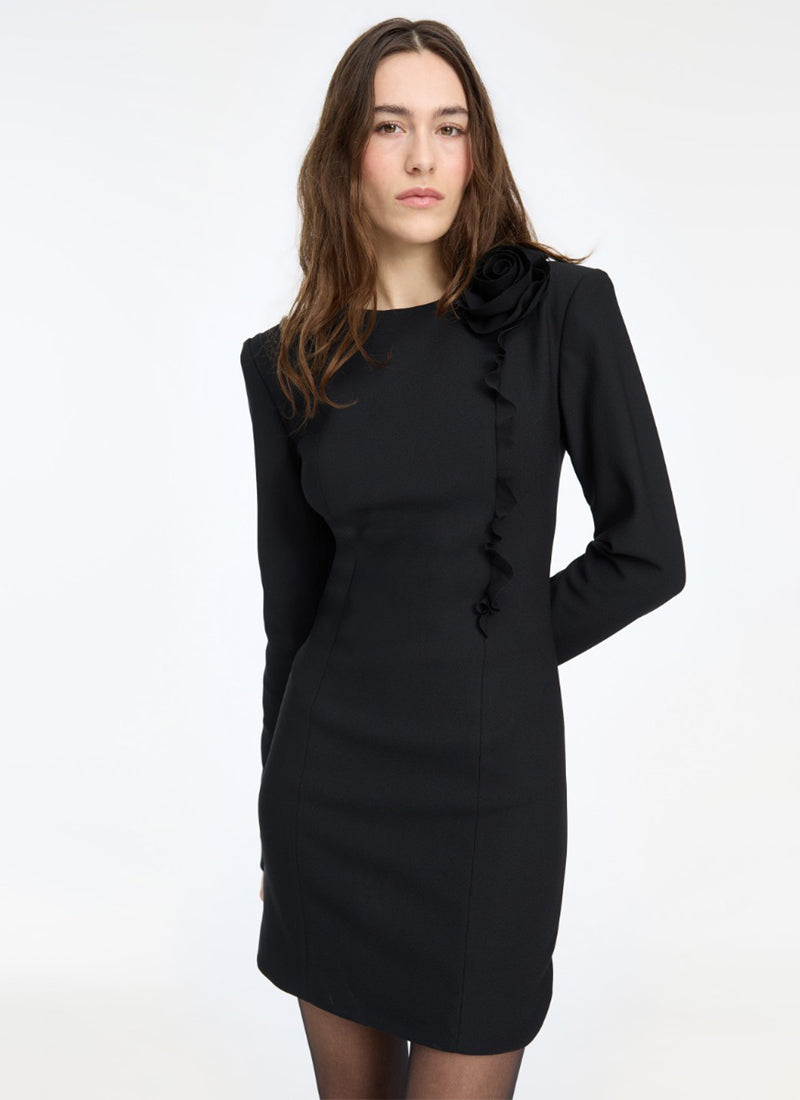 ROTATE Crepe Mini Flower Dress