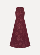ROTATE Jacquard Flared Dress