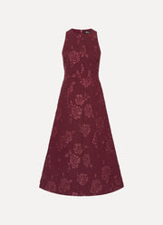 ROTATE Jacquard Flared Dress