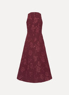 ROTATE Jacquard Flared Dress