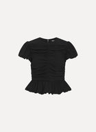  Ruched Puff Sleeve Top by ROTATE at Andrews 