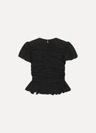  Ruched Puff Sleeve Top by ROTATE at Andrews 