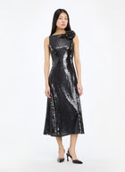 Sequins Midi Flared Dress