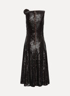 Sequins Midi Flared Dress