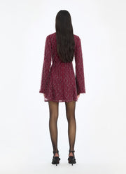 ROTATE Sequins Mini Flared Dress