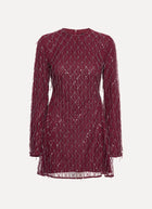ROTATE Sequins Mini Flared Dress