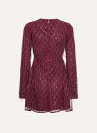 ROTATE Sequins Mini Flared Dress