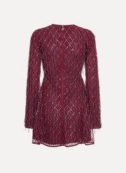 ROTATE Sequins Mini Flared Dress
