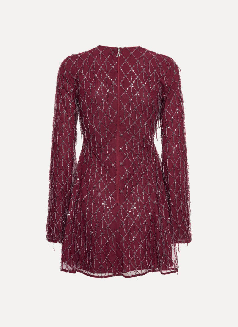 ROTATE Sequins Mini Flared Dress