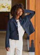 Rowan Cropped Sweatshirt Utility Jacket