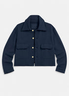 Rowan Cropped Sweatshirt Utility Jacket
