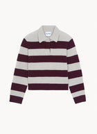 Royce Stripe Cashmere Polo Sweater