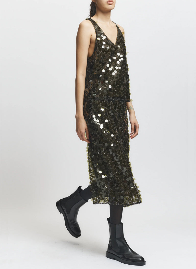 Zyon Mesh Sequin Skirt by SAINTART at Andrews