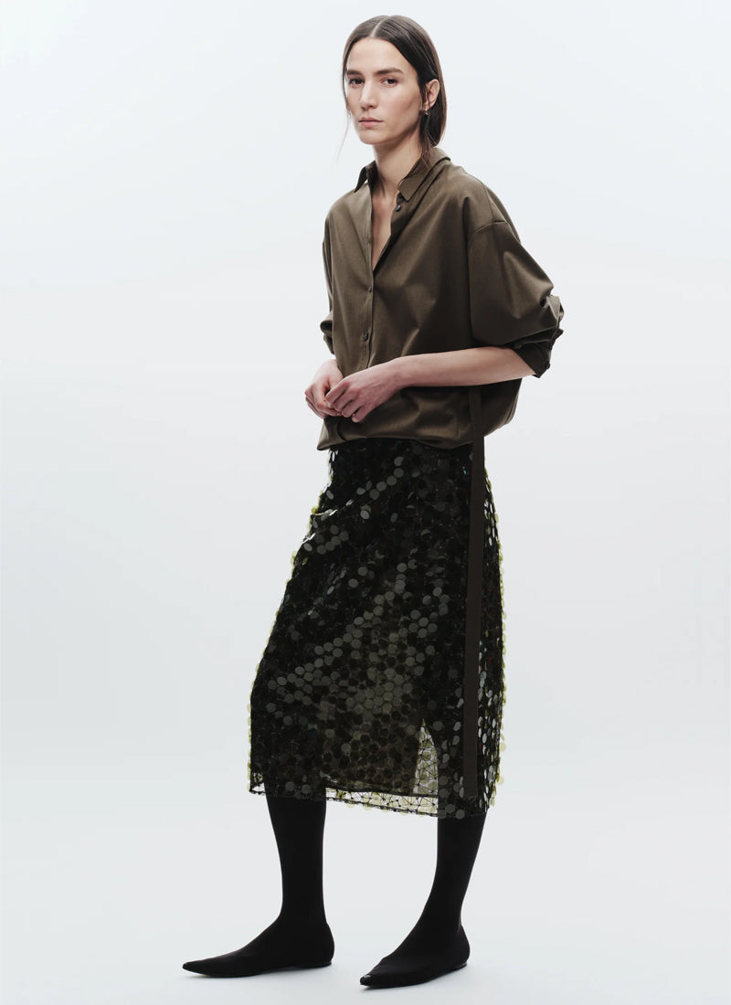 Zyon Mesh Sequin Skirt by SAINTART at Andrews