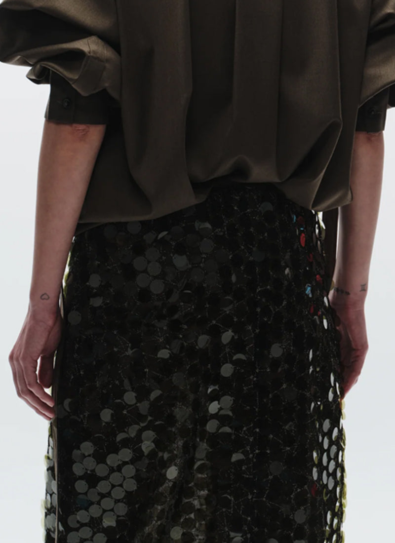 Zyon Mesh Sequin Skirt by SAINTART at Andrews
