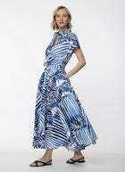 Sara Roka Drareen Tied Waist Shirt Dress