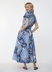 Sara Roka Drareen Tied Waist Shirt Dress