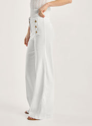 Seductive Bridget Sailor Button Denim Pant