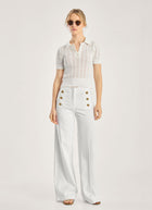 Seductive Bridget Sailor Button Denim Pant